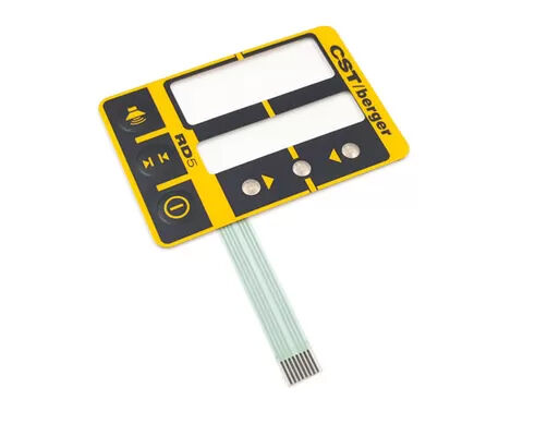 Surface Mount Custom Membrane Switch Featuring ZIF or FPC Connector Suitable for Humidity 40°C Environments