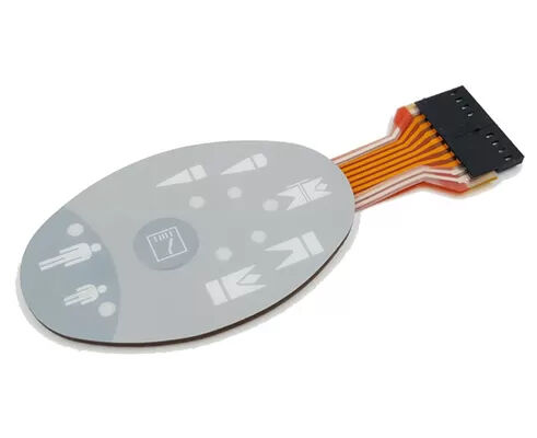 Tail Contact Pitch 254MM Personalized Membrane Switch Overlay Voltage 50V Customizable Flexible Control Interface Panels